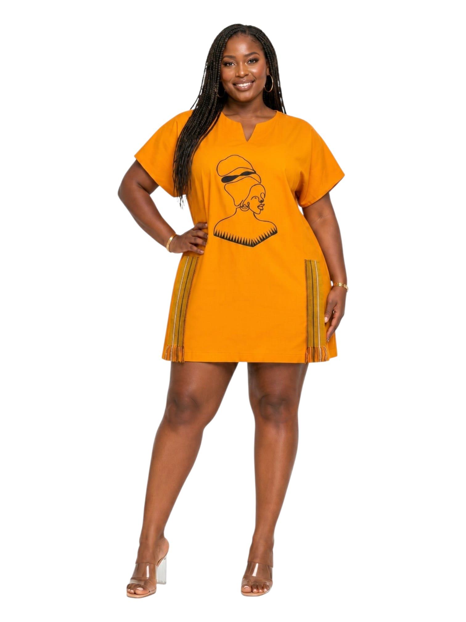 Lioness Mini Dress - Marigold