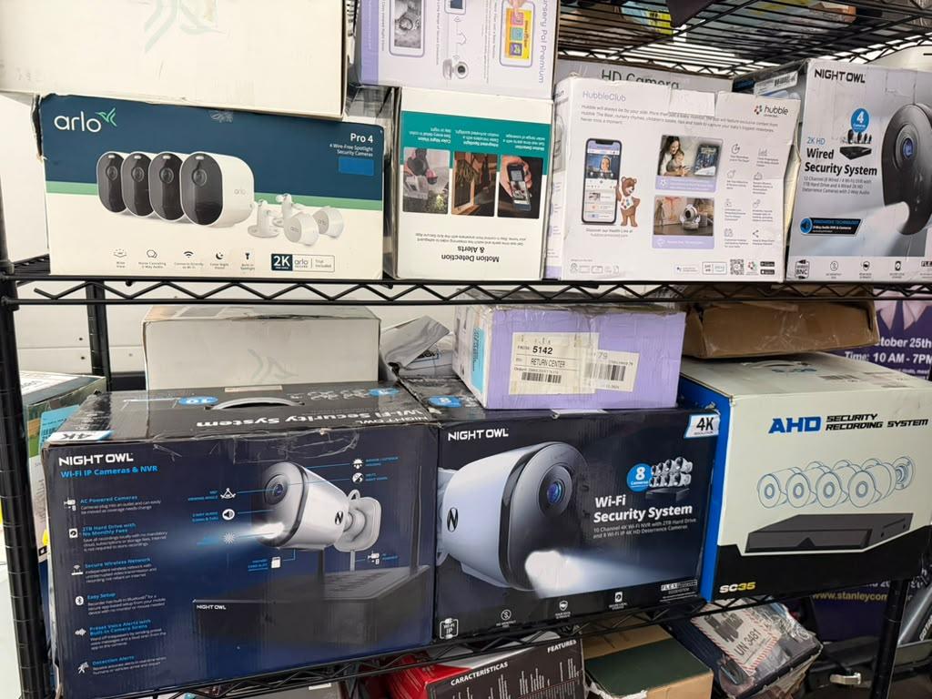 Wholesale Lot: 78 Security Cameras and Recorders (Night Owl, Arlo, AHD, Hubble)
